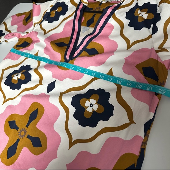 Boden Pink and Purple Patterned Dress - Picture 11 of 12